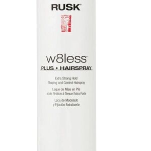 Rusk W8less Plus Extra Strong Hold Shaping and Control Hair Spray 10 oz